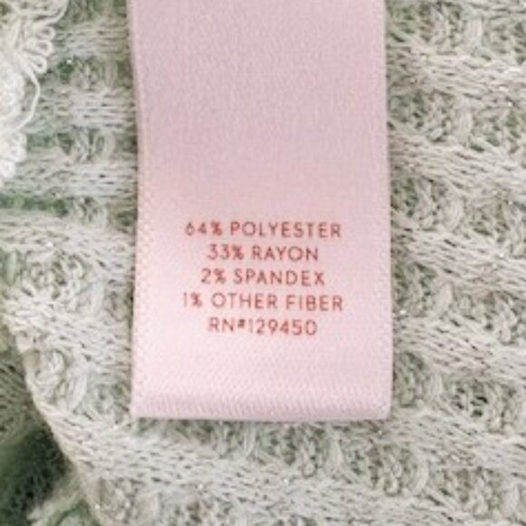 LC Lauren Conrad Sage Green Mock Turtleneck Tunic with Ruffled Hem - Picture 4 of 5